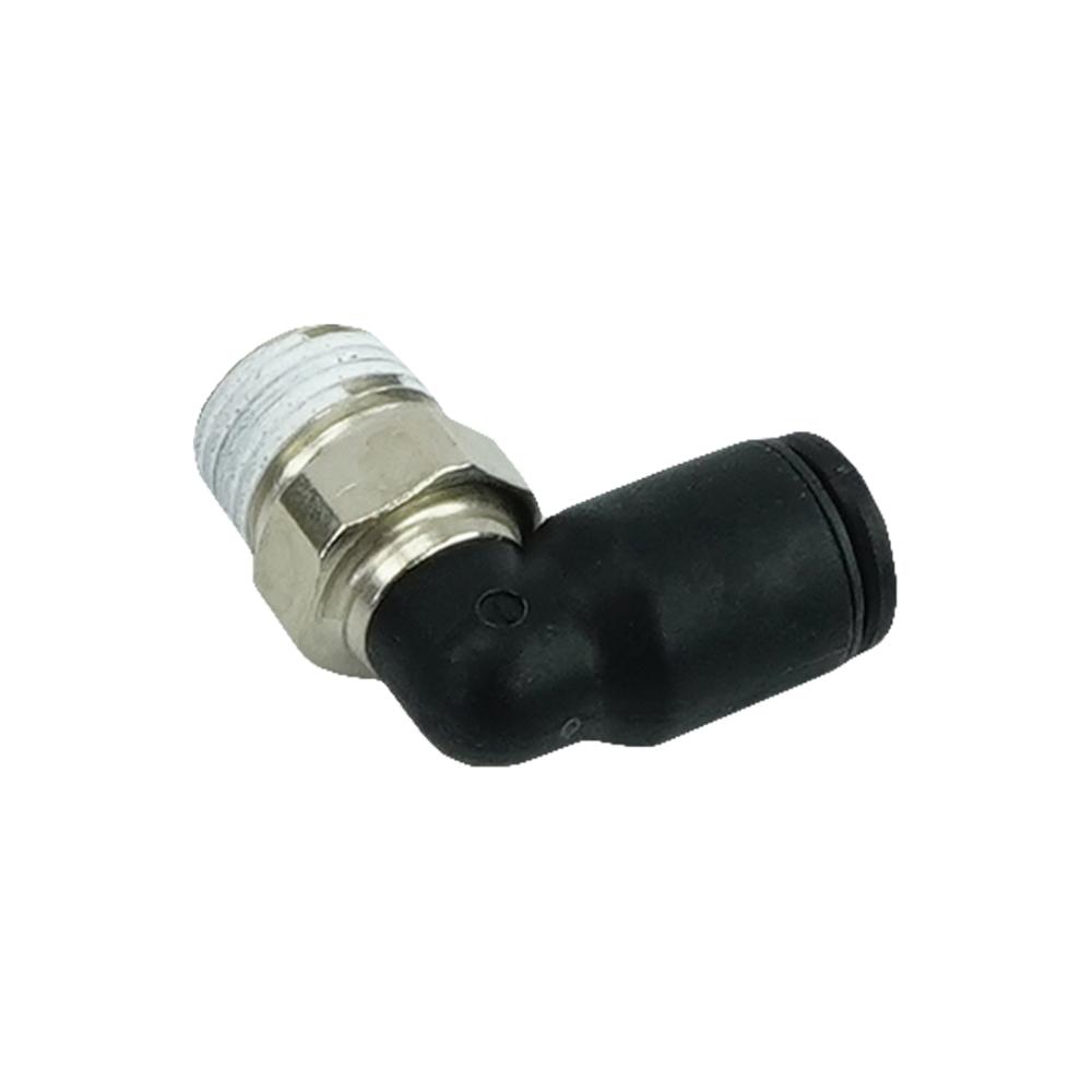 Conector em nylon, 90graus, de engate rapido (legris), 6mm Conector em nylon, 90graus, de engate rapido (legris), 6mm