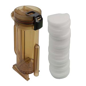 Recipiente de CO2 reutilizável ABS, Único. Recipiente de CO2 reutilizável ABS, Único.