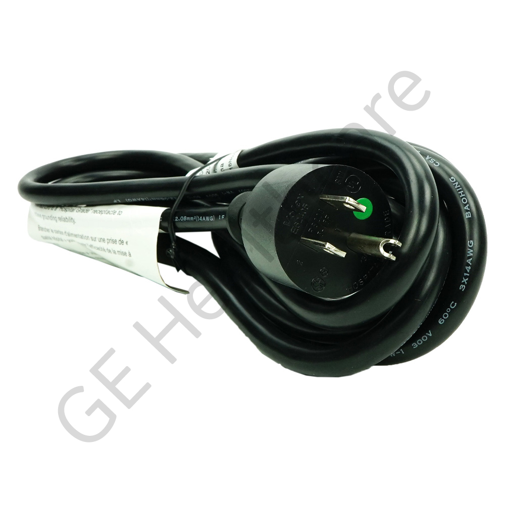 Power Cord USA- Canada 125V 15A Straight 4M