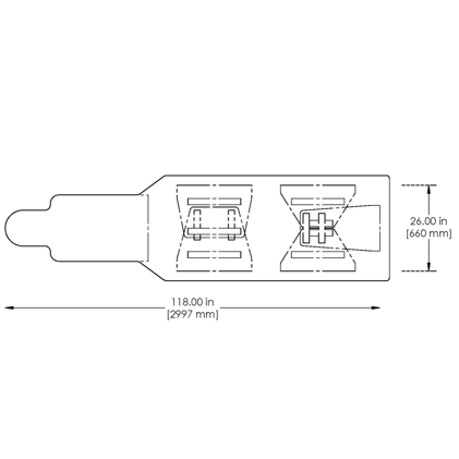 Interventional Table Slicker for Omega III and IV Tables - 118 in Interventional Table Slicker for Omega III and IV Tables - 118 in